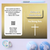 Modern Gold Contemporary Church Bulletin Flyer (Enkel)