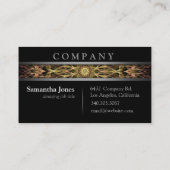 Modern Gold Copper Mandala Visitekaartje (Achterkant)