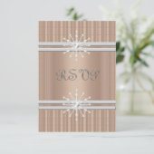 MODERN GOLD CRYSTAL RIPPLE RSVP KAARTJE (Staand voorkant)