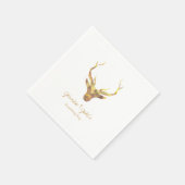 Modern Gold Deer, feestdag Servetten (Hoek)