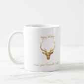 Modern Gold Deer Koffiemok (Links)