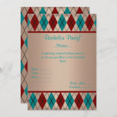 MODERN GOLD DIAMOND BACHELOR PARTIJ INVITATIE KAART (Voorkant / Achterkant)