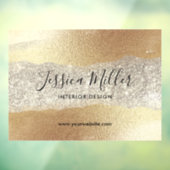 Modern Gold Diamond Glitter Faux Folie Luxury Glam Raamsticker (Vel 3)