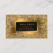 Modern Gold Diamond voegt Jouw tekst toe Visitekaartje (Voorkant)