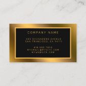 Modern Gold Diamond voegt Jouw tekst toe Visitekaartje (Achterkant)