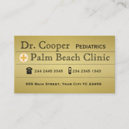 Modern Gold Doctor Klinische Benoeming Cross Afsprakenkaartje