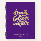 Modern Gold Dream gelooft dat je Motivatie N Notitieboek (Voorkant)