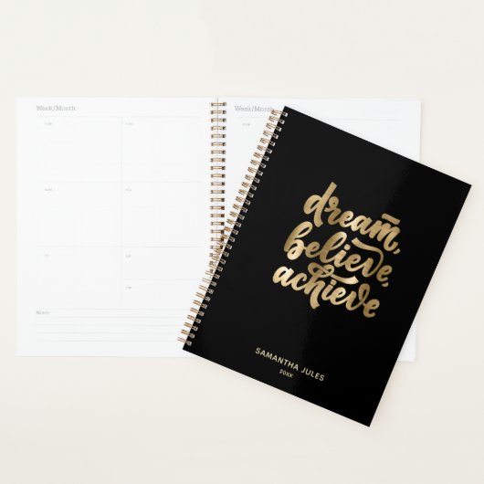 Modern Gold Dream gelooft dat je Motivatie PC kunt Planner (Display)