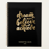 Modern Gold Dream gelooft dat je Motivatie PC kunt Planner (Voorkant)