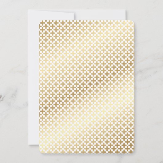 Modern Gold Eerste Communie Kaart (Achterkant)