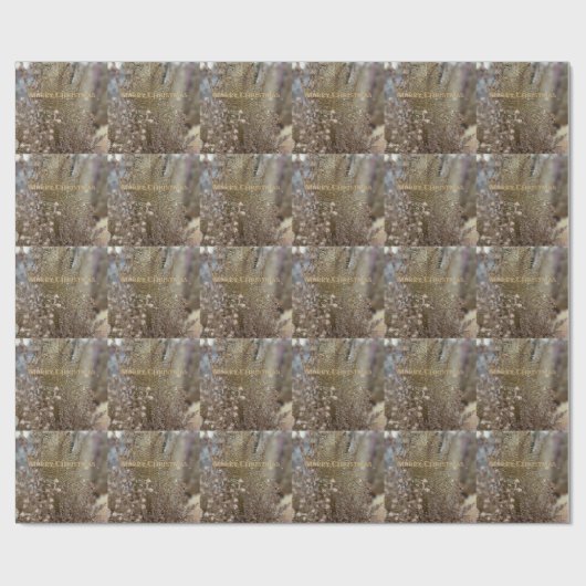 Modern Gold Elegant, kerstcadeaupapier Cadeaupapier (Vlak)