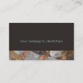 Modern Gold Embossed Designer Corporate Profile Visitekaartje (Achterkant)