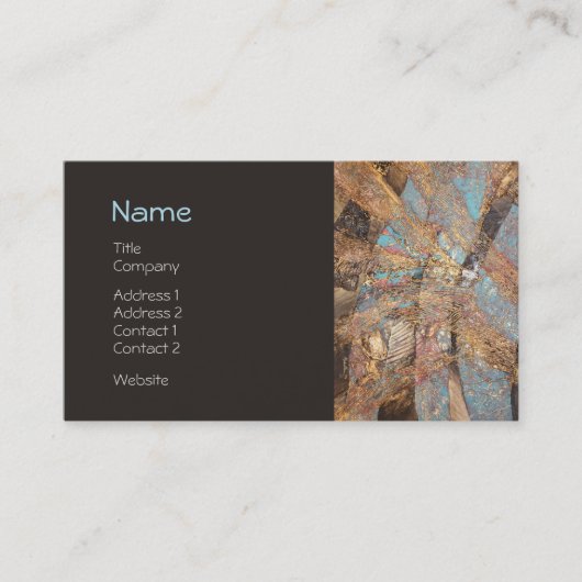 Modern Gold Embossed Designer Corporate Profile Visitekaartje (Voorkant)