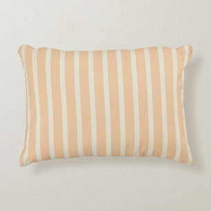 Modern Gold en Cream Striped Accent Pillow Accent Kussen