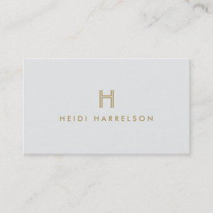  MODERN GOLD- EN GRAY-INITIAAL MONOGRAM-LOGO VISITEKAARTJE