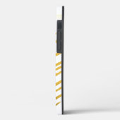 Modern Gold en Monogram Case-Mate iPhone Case (Achterkant / Links)