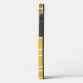 Modern Gold en Monogram Hoesje-Mate iPhone Case (Achterkant / Links)