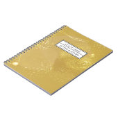 Modern Gold Faux Glitter Name Persoonlijk Notitieboek (Linkerzijde)