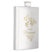 Modern Gold Floral Bridesmaid Flacon (Rechts)