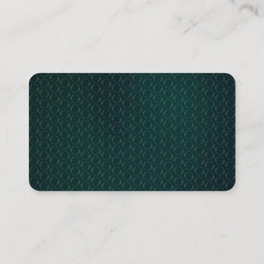 Modern Gold Floral Green Wedding Rsvp Card Informatiekaartje (Achterkant)