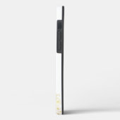 Modern Gold Flowers en Monogram Hoesje-Mate iPhone Case-Mate iPhone Case (Achterkant / Links)