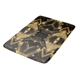 Modern Gold Foil Elegance Neo Art Deco Badmat
