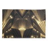 Modern Gold Foil Elegance Neo Art Deco  Kussensloop (Achterkant)