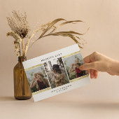 Modern Gold Foil Foto 2023 Afstuderen Kaart