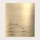 Modern Gold Foil Modern Business Visitekaartje (Binnenkant ongevouwen)