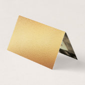 Modern Gold Foil script met Photo RSVP-kaart Visitekaartje (Achterkant)