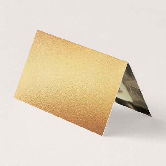 Modern Gold Foil Script Weddenschap Hartelijk dank Visitekaartje (Achterkant)