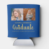 Modern Gold Font | Fotocollage-Afstuderen Blikjeskoeler (Achterkant)