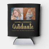 Modern Gold Font | Fotocollage-Afstuderen Blikjeskoeler (Voorkant)