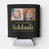 Modern Gold Font | Fotocollage-Afstuderen Blikjeskoeler (Achterkant)