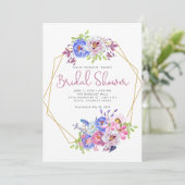 Modern Gold Geometric Lijst Vrijgezellenfeest Kaart (Staand voorkant)