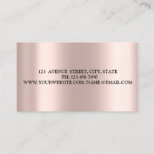 Modern Gold Geometric Lotus Roos Gold Visitekaartje (Achterkant)