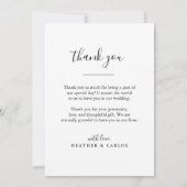 Modern Gold Geometric Weddenfoto Bedankkaart (Achterkant)