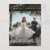 Modern Gold Geometric Weddenschap Hartelijk dank Briefkaart (Voorkant)