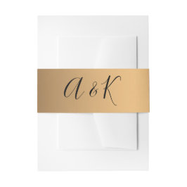 Modern Gold Geometric Wedding Uitnodigingen Wikkel