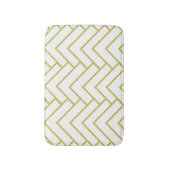 Modern Gold Geometrical Design Pattern Badmat (Voorkant Verticaal)