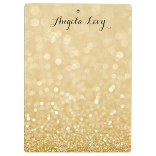 Modern Gold Glitter - Aangepast klembord (Achterkant)