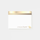Modern Gold Glitter Elephant - Speciaal Post-it® Notes (Voorkant)