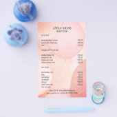 Modern Gold Glitter Flyer (Enkel)