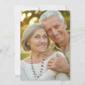 Modern Gold Glitter Photo 50th Wedding Anniversary Kaart (Achterkant)