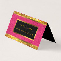 Modern Gold Glitter Pink Linen