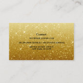 Modern Gold Glitter-Visitekaartje Visitekaartje (Achterkant)