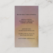 Modern Gold Glitter Whisk Bakery Visitekaartje (Achterkant)