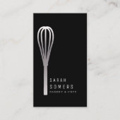 Modern Gold Glitter Whisk Bakery Visitekaartje (Voorkant)