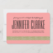 MODERN GOLD GLITTER | ZACHTE ZES PARTIJ KAART (Achterkant)