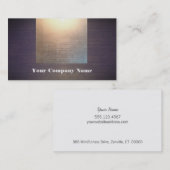 Modern Gold Glow en wood look Visitekaartje (Voorkant / Achterkant)